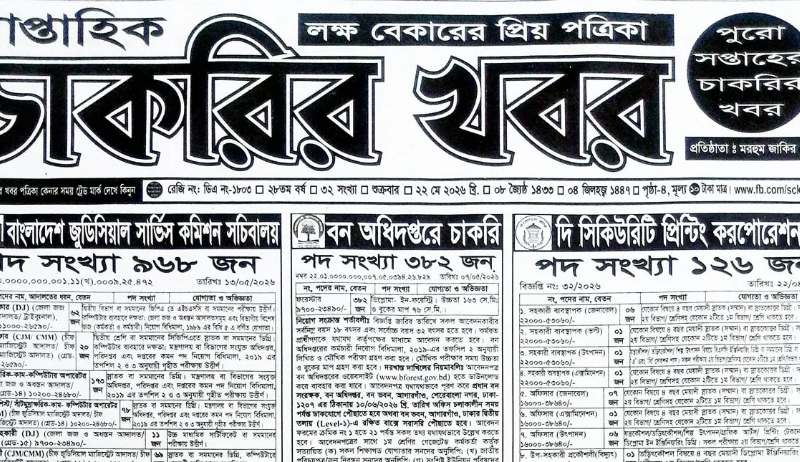 Weekly Job News Paper PDF Download – Saptahik Chakrir Khobor This Week